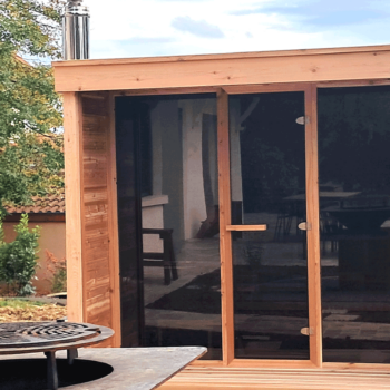 sauna exterieur bois