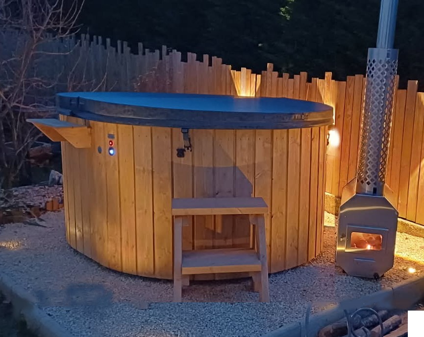 bain nordique chauffé au bois