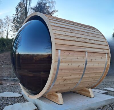 Sauna tonneau panoramique Caldarii