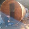 Sauna Tonneau Thermowood Panoramique