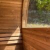 Sauna Tonneau Thermowood Panoramique